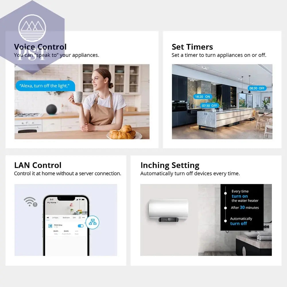 Sonoff Pow R3 16A /20A Wifi Smart Switch Höhere Genauigkeit Stromverbrauch Messen Monitor Strom Energie Verwendung Funktioniert mit Alexa PST PS Tradings