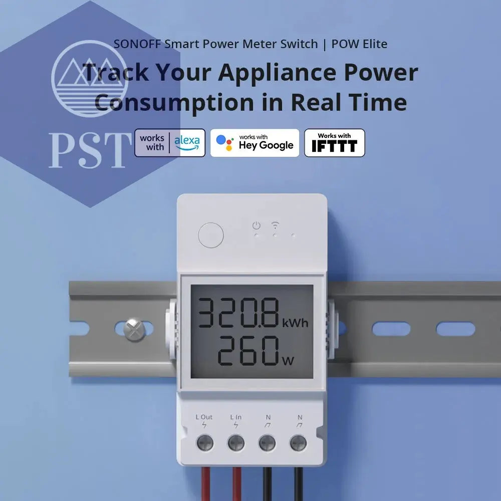 Sonoff Pow R3 16A /20A Wifi Smart Switch Höhere Genauigkeit Stromverbrauch Messen Monitor Strom Energie Verwendung Funktioniert mit Alexa PST PS Tradings