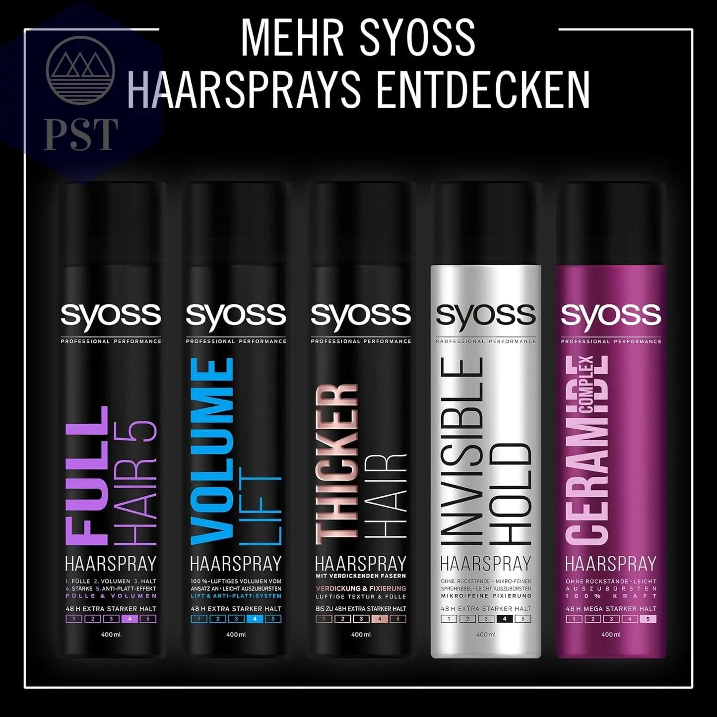 Syoss Haarspray Max Hold 6Er Pack (6X 400Ml) starkes Styling Spray Haarpflege Kosmetik PST PS Tradings PST PS Tradings PST PS Tradings Syoss Haarspray Max Hold 6Er Pack (6X 400Ml) starkes Styling Spray Haarpflege Kosmetik