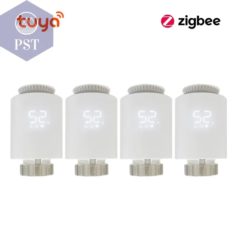 Tuya Smart Zigbee 3,0 TRV Heizkörper Stellventil Thermostatventil Temperatur Controller Unterstützung Alexa Google Hause PST PS Tradings Me167 4PcsTuya Smart Zigbee 3,0 TRV Heizkörper Stellventil Thermostatventil Temperatur Controller Unterstützung Alexa Google Hause