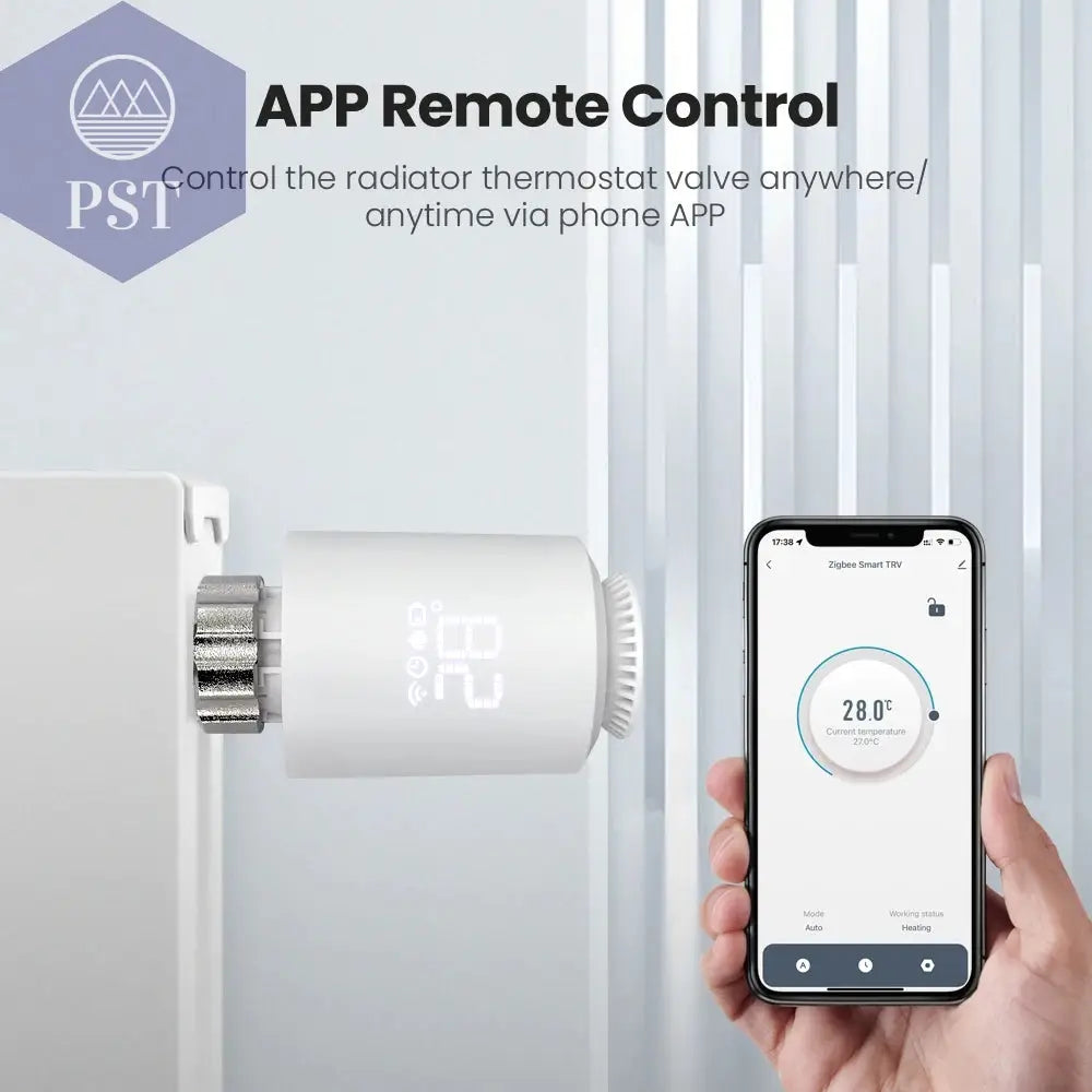 Tuya Smart Zigbee 3,0 TRV Heizkörper Stellventil Thermostatventil Temperatur Controller Unterstützung Alexa Google Hause PST PS Tradings Tuya Smart Zigbee 3,0 TRV Heizkörper Stellventil Thermostatventil Temperatur Controller Unterstützung Alexa Google Hause