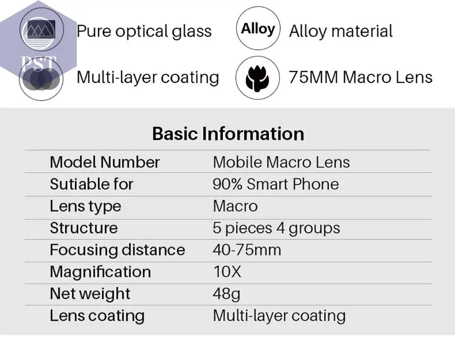 Ulanzi 17mm 10X Macro Lens Universal For iPhone 13 14 15 16 Mini Pro Max Samsung S20 S21 S22 S23 Ultra Huawei XiaoMi Phone Lens - PST PS Tradings PST PS Tradings