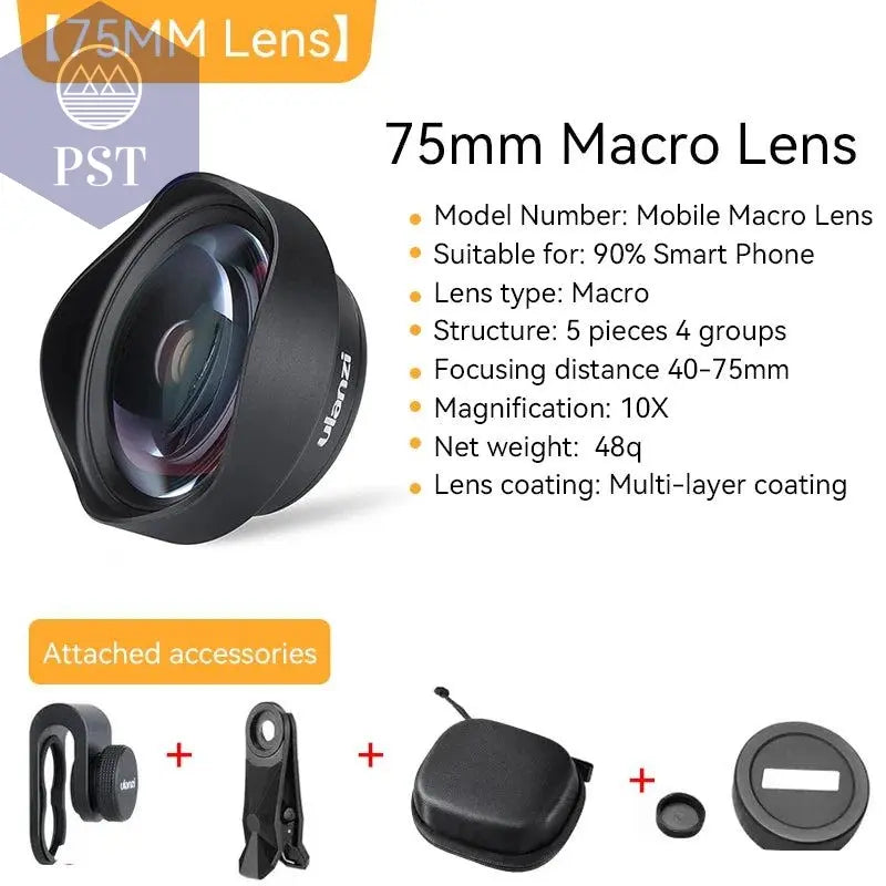 Ulanzi 17mm 10X Macro Lens Universal For iPhone 13 14 15 16 Mini Pro Max Samsung S20 S21 S22 S23 Ultra Huawei XiaoMi Phone Lens - PST PS Tradings PST PS Tradings