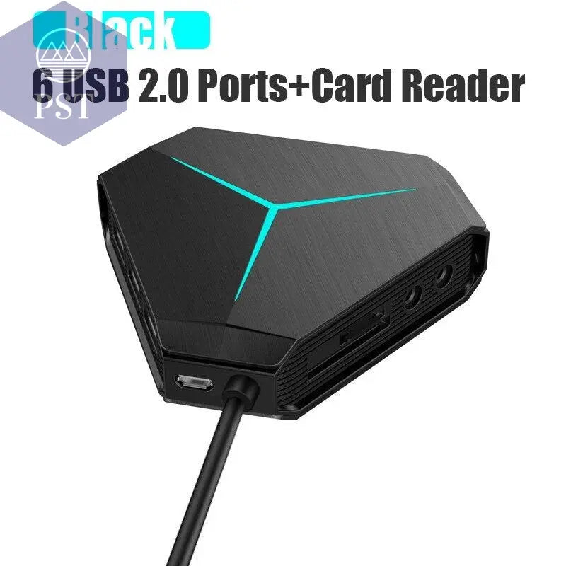 Universal USB 3.0 Hub with Audio Jack 6-USB-2.0-Ports-Card-Reader PST PS Tradings