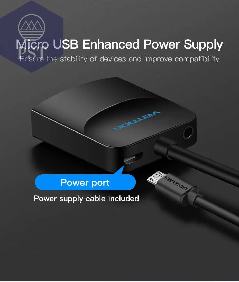 Vention VGA to HDMI Adapter with 3.5mm AUX Audio Jack HDMI to VGA Converter PST PS Tradings PST PS Tradings PST PS Tradings Vention VGA to HDMI Adapter with 3.5mm AUX Audio Jack HDMI to VGA Converter