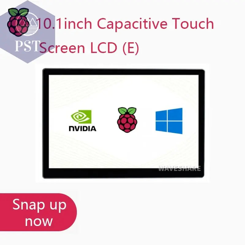 Waveshare 10,1 Zoll kapazitiver Touchscreen-LCD (E), 1024 x 600, HDMI, vollständig laminierter Bildschirm, unterstützt Raspberry Pi, Jetson Nano Electronics PST PS Tradings
