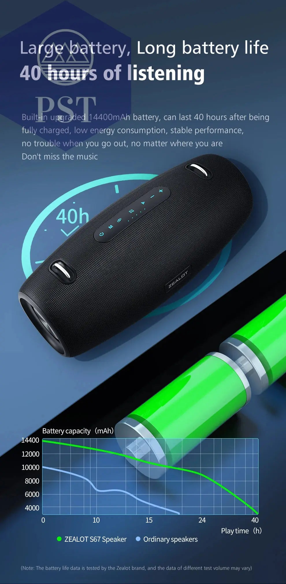 ZEALOT S67 60W Bluetooth Lautsprecher mit Bass PST PS Tradings Bluetooth PST PS Tradings PST PS Tradings ZEALOT S67 60W Bluetooth Lautsprecher mit Bass Bluetooth