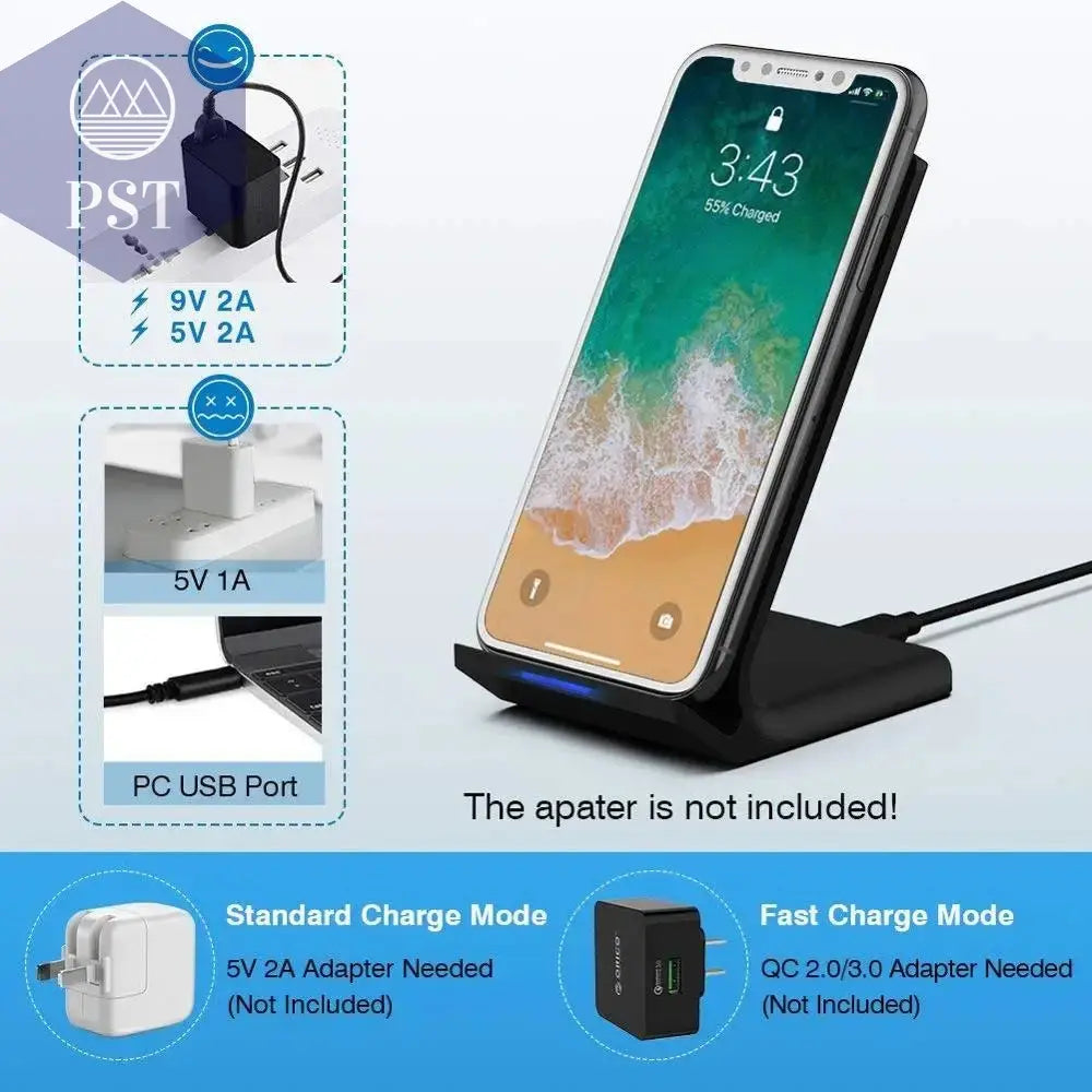 kabelloses Ladegerät Schnelllader Schnellladegerät fast charging max. 30W kabellose 2-in-1 Ladestation um 2 Geräte gleichzeitig zu laden jeweils max. 15W Cellphones & Telecommunications - Cellphones PST PS Tradings