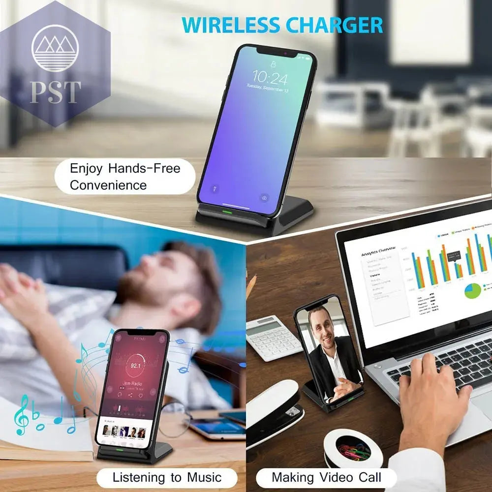 kabelloses Ladegerät Schnelllader Schnellladegerät fast charging max. 30W kabellose 2-in-1 Ladestation um 2 Geräte gleichzeitig zu laden jeweils max. 15W Cellphones & Telecommunications - Cellphones PST PS Tradings