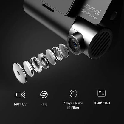 Dual Lens 4K Dashcam with Built-in GPS and Parking Monitior       PST PS Tradings
