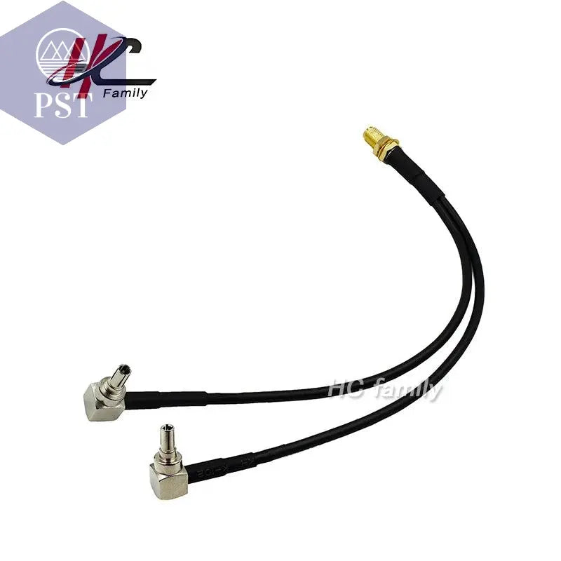 4G LTE Modem cable,sma female to y type TS9 CRC9 angle male connector splitter combiner - PST PS Tradings