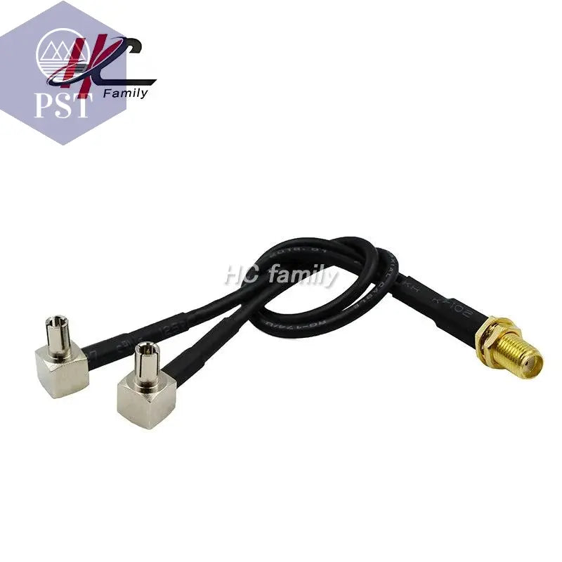 4G LTE Modem cable,sma female to y type TS9 CRC9 angle male connector splitter combiner - PST PS Tradings