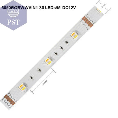 5m 5050 RGBW Led Lights 4pin RGB Led Strip 5pin 4in1 RGBWW RGBCW Led Strip Light 6pin 5in1 RGBCCT Light Strip 12V 24V Waterproof       PST PS Tradings