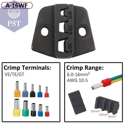 6mm  Crimp Dies Parts Jaws for 7.5Inch Crimp Pliersspacing  Terminals Crimper 02C 58B 2546B 2549 06WF 16WF       PST PS Tradings