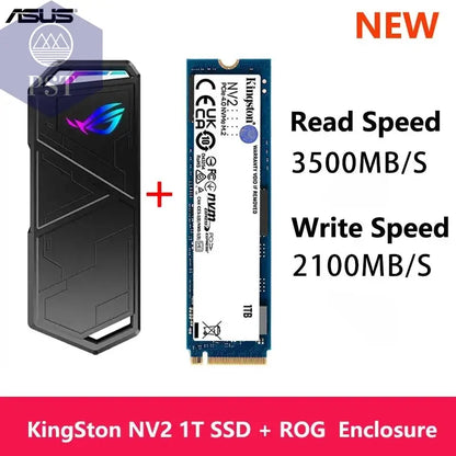 ASUS ROG STRIX ARION M.2 NVMe Gehäuse PST PS Tradings  New 1T KingSton ASUS ROG STRIX ARION M.2 NVMe Gehäuse
