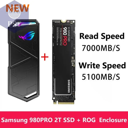 ASUS ROG STRIX ARION M.2 NVMe Gehäuse PST PS Tradings  New 2T Samsung ASUS ROG STRIX ARION M.2 NVMe Gehäuse