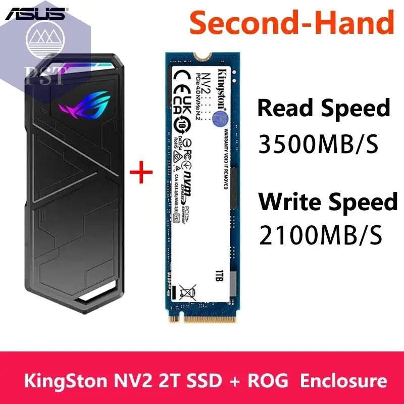 ASUS ROG STRIX ARION M.2 NVMe Gehäuse PST PS Tradings  Used 2T KingSton ASUS ROG STRIX ARION M.2 NVMe Gehäuse