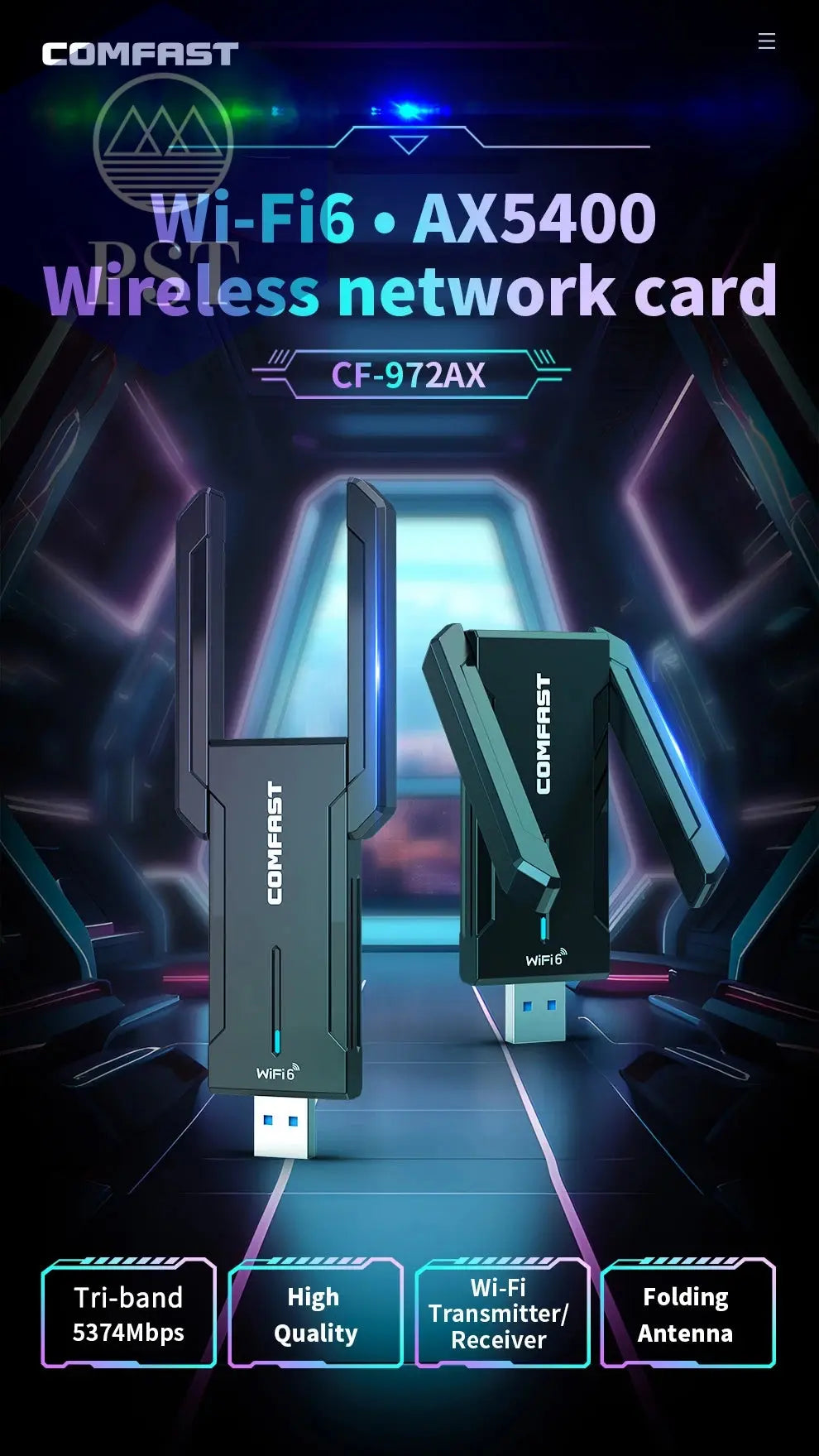 AX5400 WiFi USB Stick PST PS Tradings Adapter Adapter