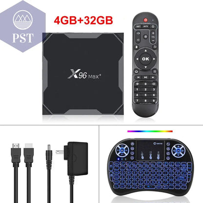 Android 9.0 Amlogic Quad Core 4K TV Box      Belgium-X96-MAX-4G32G-I8-Bac PST PS Tradings