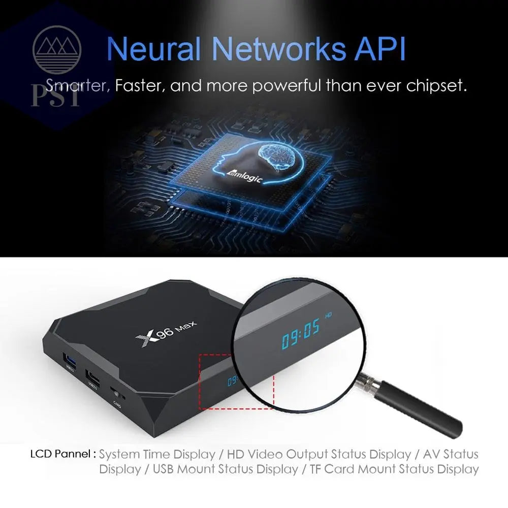 Android 9.0 Amlogic Quad Core 4K TV Box       PST PS Tradings