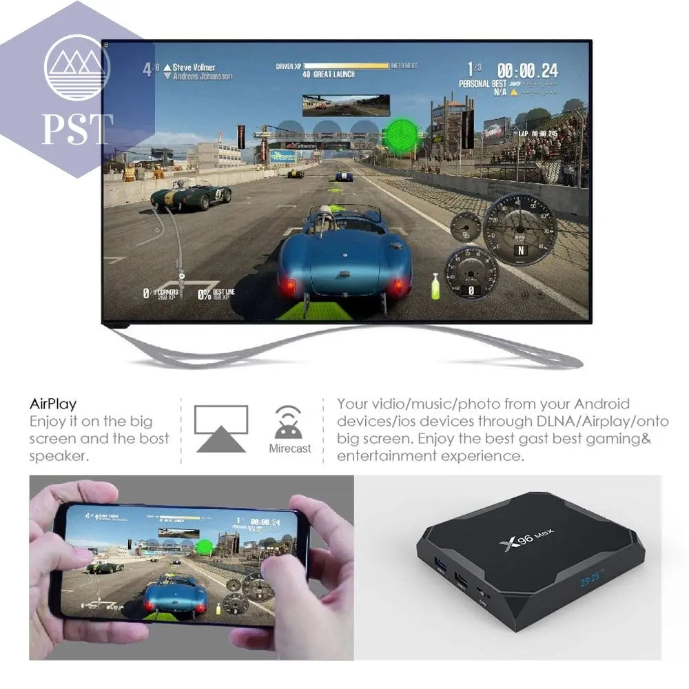 Android 9.0 Amlogic Quad Core 4K TV Box       PST PS Tradings