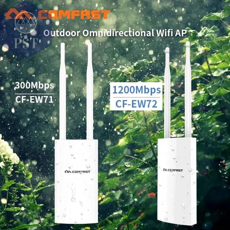 Comfast 300Mbps-1200Mbps Wireless Wifi Repeater Outdoor 2.4&5.8Ghz High Power Waterproof Street Extender Wifi Router Antenna AP PST PS Tradings  PST PS Tradings CHINA-1200Mbps-EW72 PST PS Tradings