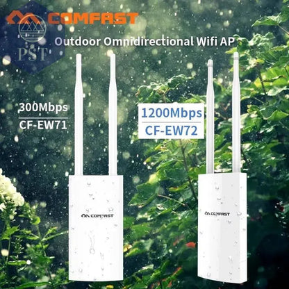 Comfast 300Mbps-1200Mbps Wireless Wifi Repeater Outdoor 2.4&5.8Ghz High Power Waterproof Street Extender Wifi Router Antenna AP PST PS Tradings  PST PS Tradings CHINA-1200Mbps-EW72 PST PS Tradings