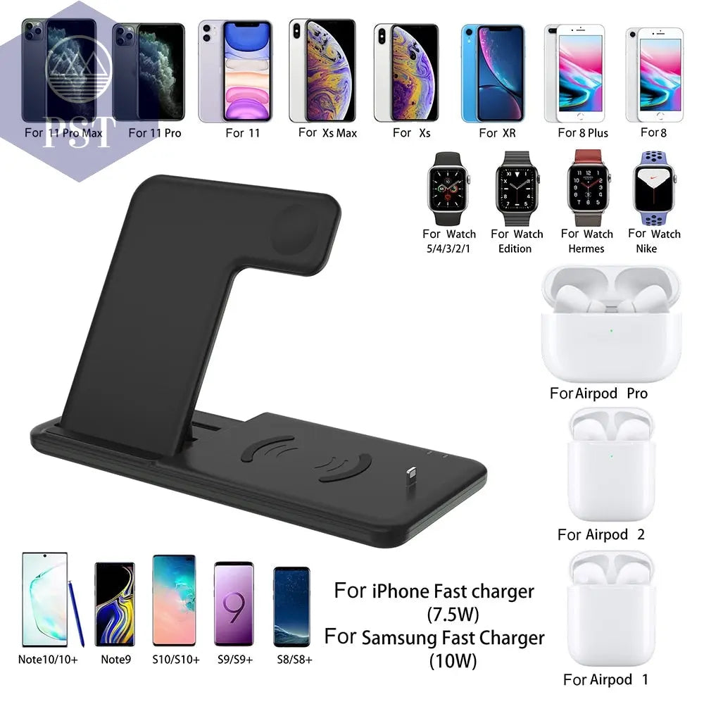 Foldable Fast Wireless Charger Stand For Phone and Watch       PST PS Tradings