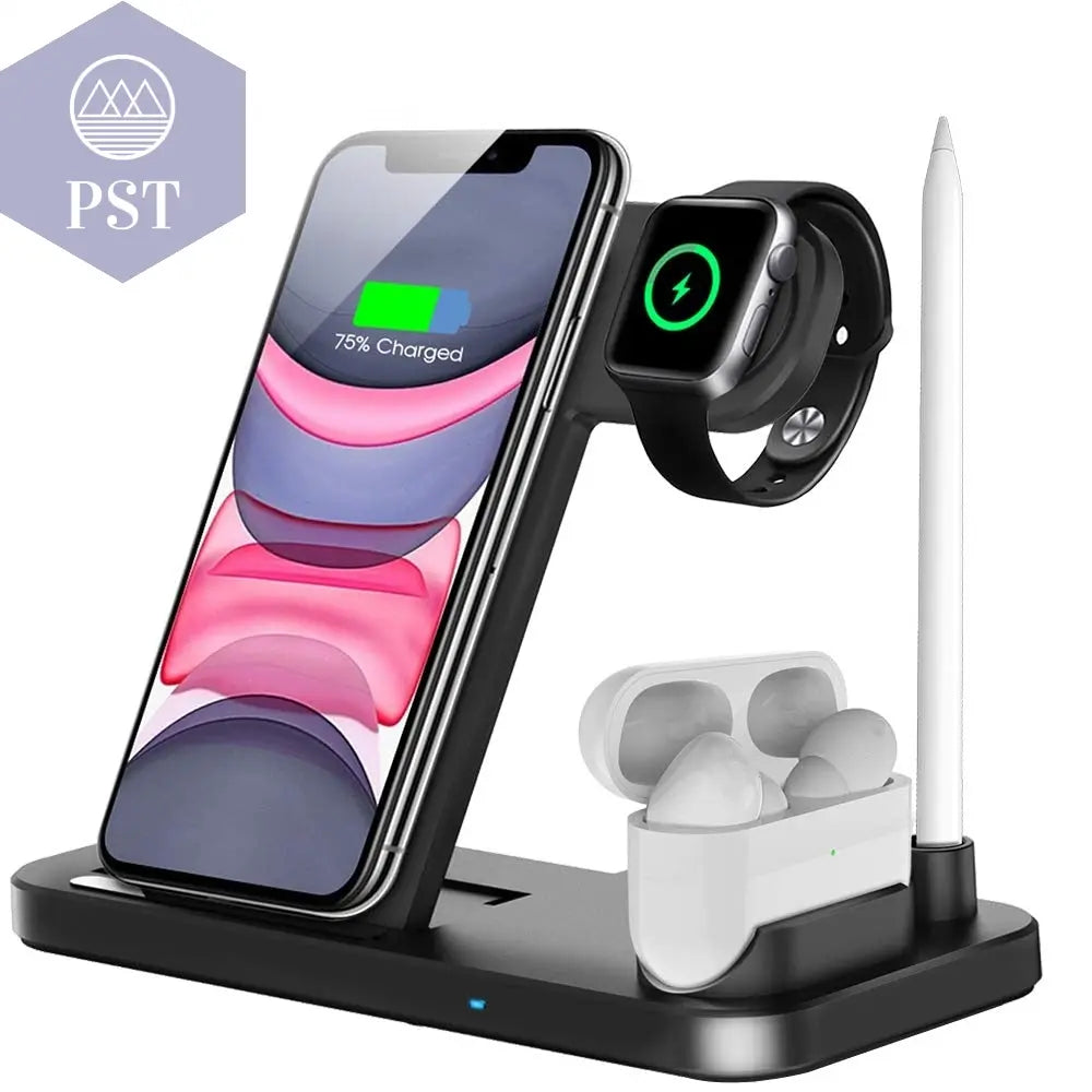 Foldable Fast Wireless Charger Stand For Phone and Watch       PST PS Tradings