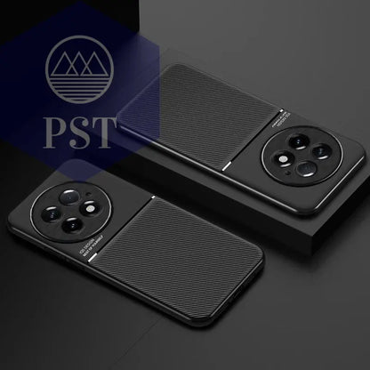 For OnePlus 13 5G Case Leather Car Magnetic Holder Phone Cases for OnePlus 13 OnePlus13 1+13 5G Silicone Shockproof Back Cover - PST PS Tradings