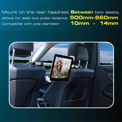 Tablet Holder for Tablet PC Car Back Seat Headrest Mounting Holder Tablet Universal 7-15'' for IPad Xiaomi Samsung Clip Mount - Property & Safety Tradings