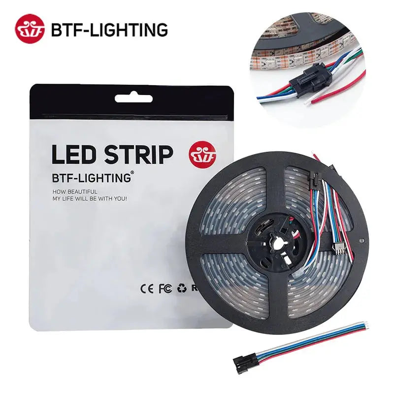 WS2813 Led Strip Light Dual Signal Individually Addressable 1m 4m 5m 30 60 100 144 LEDs WS2812B Updated Black White PCB DC5V       PST PS Tradings