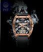 Hollowed Fashion Automatik Herren Uhr Skeletton Armbanduhr PST PS Tradings  PST PS Tradings  PST PS Tradings Hollowed Fashion Automatik Herren Uhr Skeletton Armbanduhr