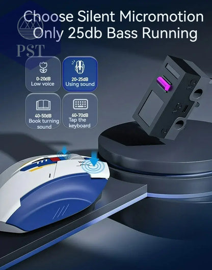 Inphic F9 Mecha Edition: Kabellose Silent Maus PST PS Tradings   Inphic F9 Mecha Edition: Kabellose Silent Maus