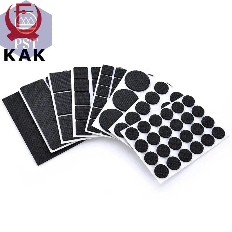 KAK 1-24PCS Self Adhesive Möbel Bein Füße Teppich Filz Pads Anti Slip Matte Stoßstange Dämpfer Für Stuhl tabelle Protector Hardware  Möbel     PST PS Tradings
