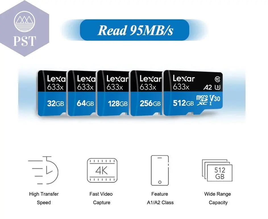 Lexar Class10 UHS-I U3 Micro SD Card       PST PS Tradings