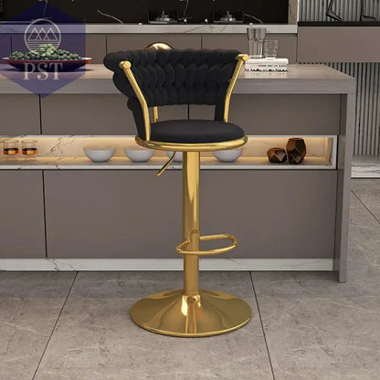 Luxuriöser, verstellbarer Barstuhl für das Büro mit Rückenlehne, hoher Lift-Barstuhl im nordischen Stil, Hokery Kuchenne Now Sierra Möbel       PST PS Tradings