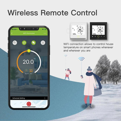 MOES WiFi Water/Electric Floor Heating Thermostat Gas Boiler Temperature Controller Smart Alexa tuya Google Voice zigbee Control PS-Tradings PST PS Tradings