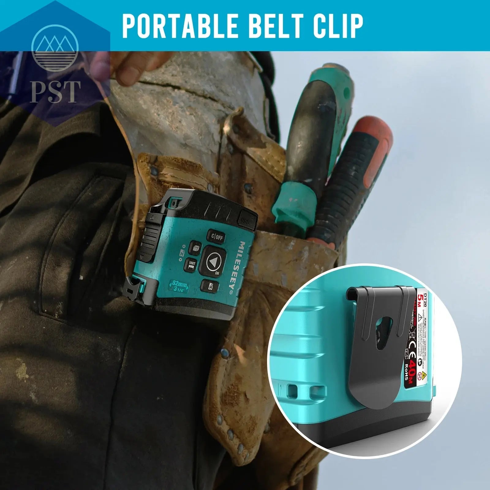 Mileseey Tragbare Laser-distanzmessgerät 60 M Laser-entfernungsmesser high-präzision Digitale trena laser band palette finder messen werkzeug  Tools - Hand Tools - Industrial Tweezers     PST PS Tradings