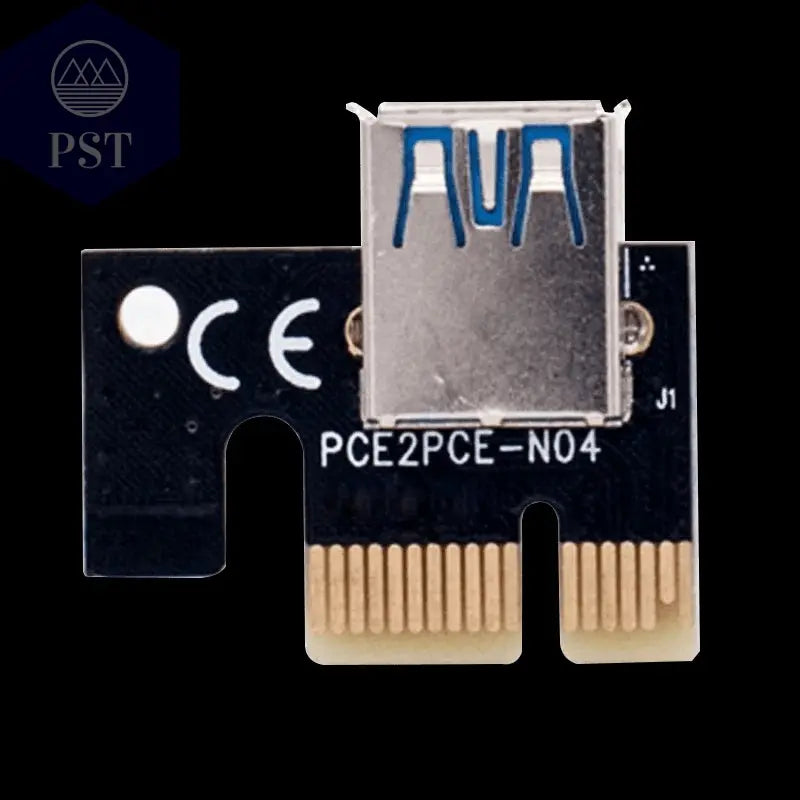 New PCI-E Riser 009 Express 1X 4x 8x 16x Extender PCI E USB Riser 009S GPU Dual 6Pin Adapter Card SATA 15pin for BTC Miner - PST PS Tradings