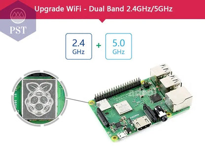 Original Raspberry Pi 3 Model B /3B+ Plus BCM2837 1.2G ,Raspberry Pi 3 B+ with 2.4G & 5G WIFI 4.2 Bluetooth and PoE  Electronics     PST PS Tradings