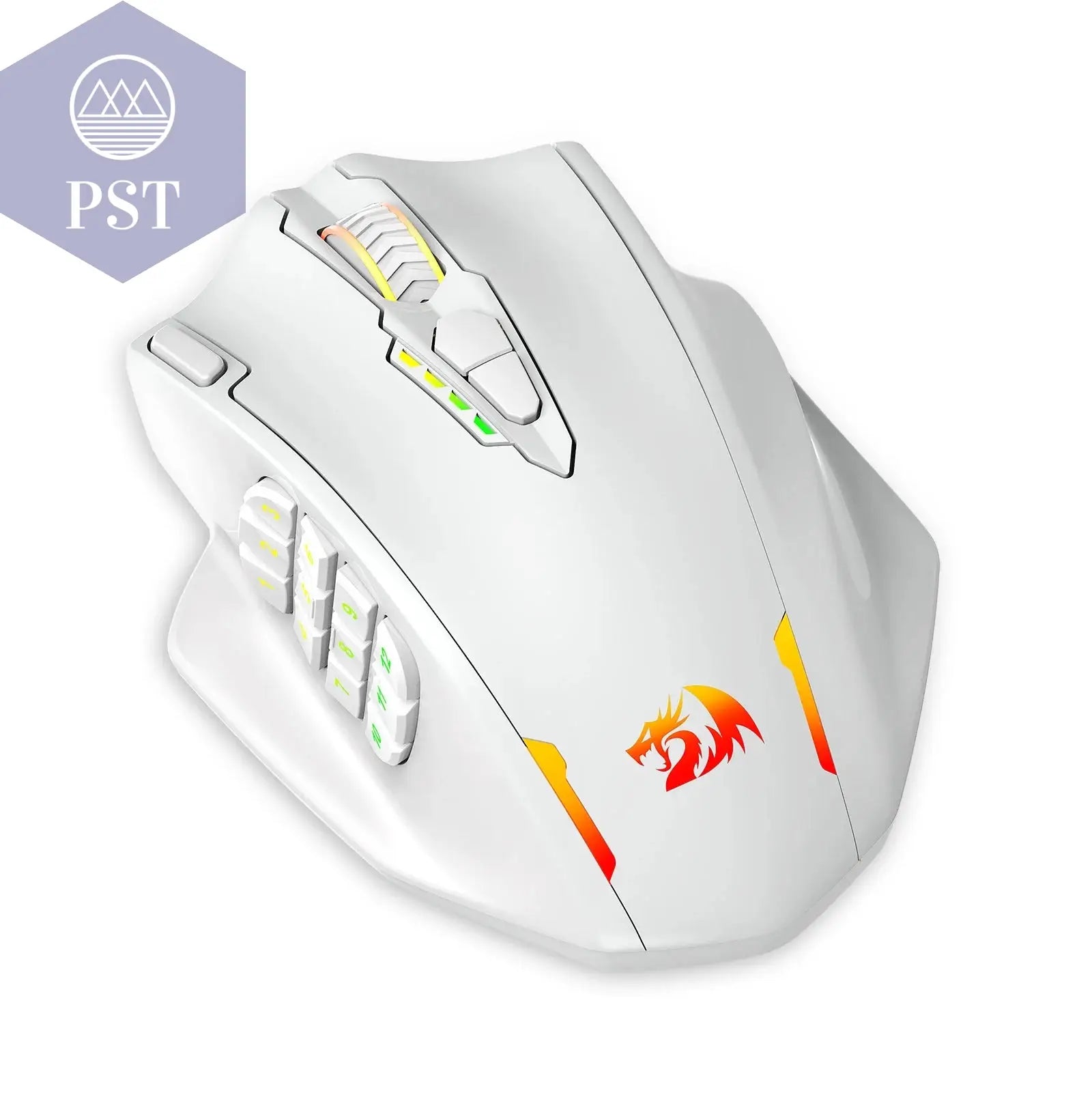 Redragon M913 Gaming Maus 16000 DPI Wireless PST PS Tradings  WHITE Redragon M913 Gaming Maus 16000 DPI Wireless