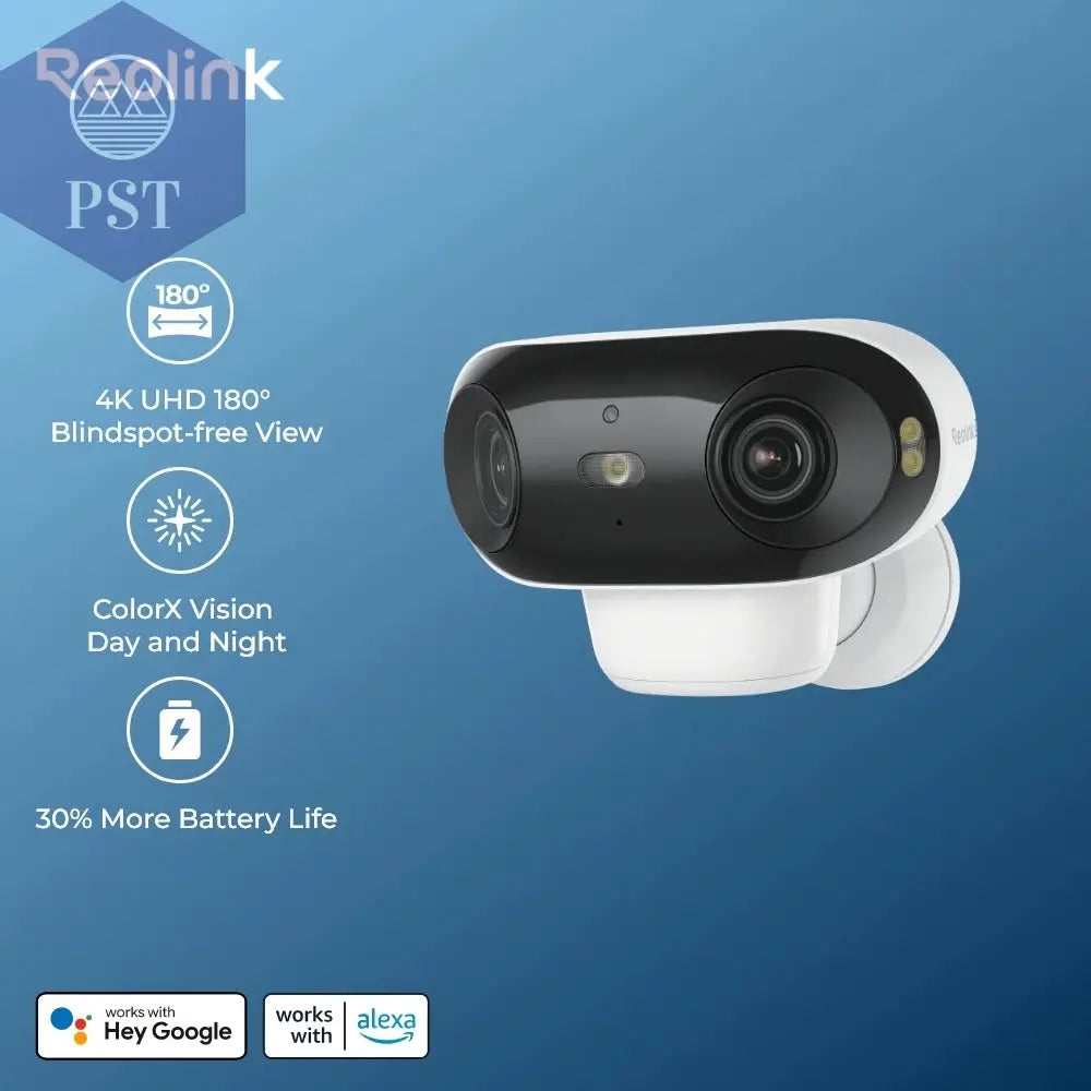 Reolink 4K 8 MP Solarbetriebene Und Batteriebetriebene Kabellose Überwachungskamera 180 ° Panorama Colorx Nachtsicht Outdoor Wifi Kamera Wifi6 PST PS Tradings  PST PS Tradings  PST PS Tradings Reolink 4K 8 MP Solarbetriebene Und Batteriebetriebene Kabellose Überwachungskamera 180 ° Panorama Colorx Nachtsicht Outdoor Wifi Kamera Wifi6