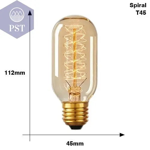Retro Edison Light Bulb E27 220V 40W ST64 G80 G95 T10 T45 T185 A19 A60 Filament Incandescent Ampoule Bulbs Vintage Edison Lamp       PST PS Tradings