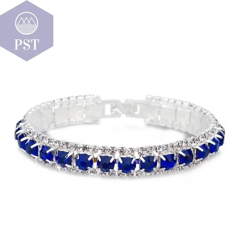 saphire stone colour braclet sale Saphir farben Armband 