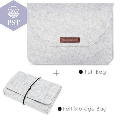Soft Sleeve Laptop Bag For Macbook Air Pro Retina 11 12 13 14 15 inch Notebook Tablet Case Cover For HP Dell Macbook With Gift - PST PS Tradings