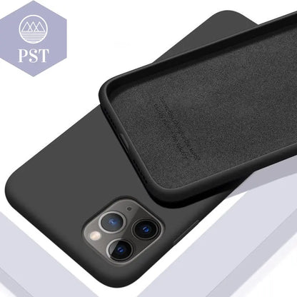 Solid Color Soft Silicone Case for iPhone      iPhone-SE-2020-Black PST PS Tradings