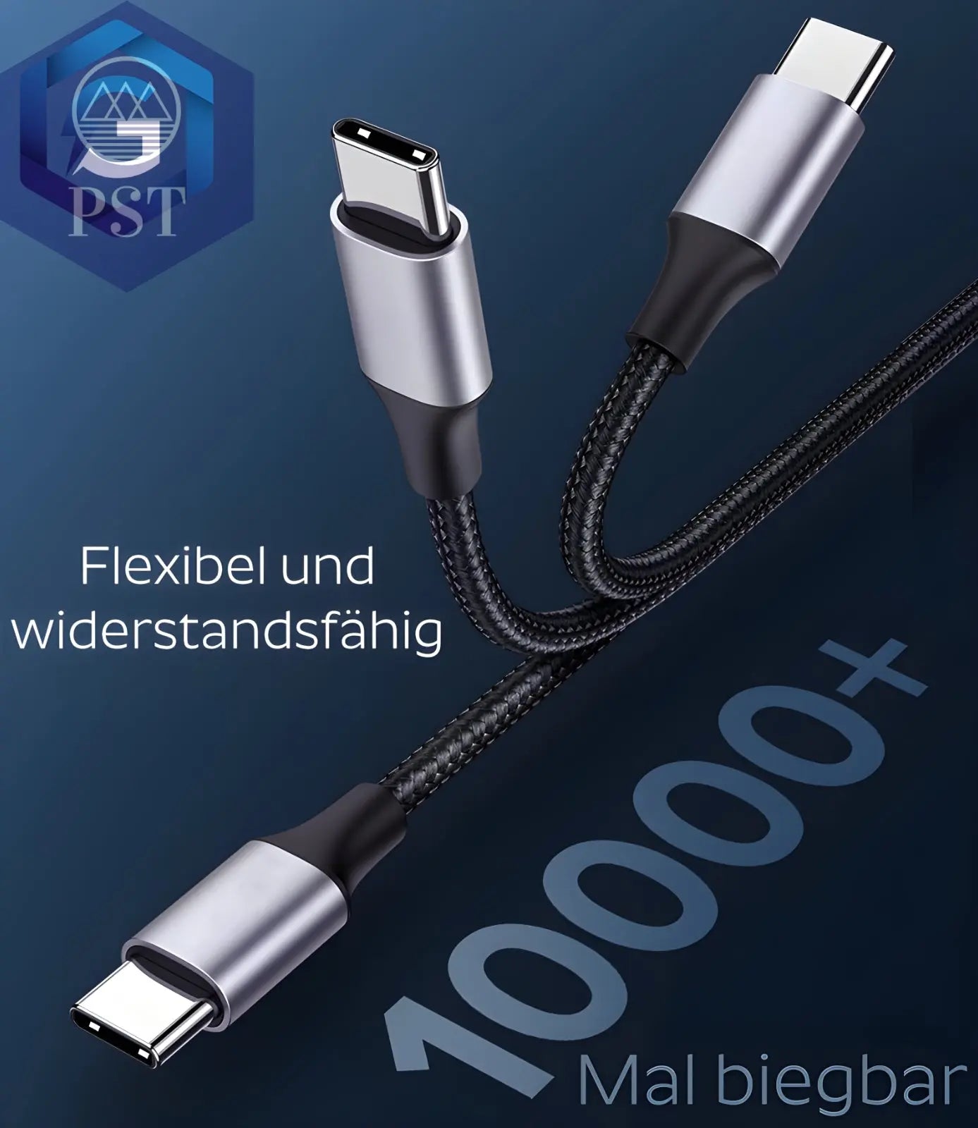 USB-C Ladekabel 1M 2M 3M Kabel 60W Schnellladekal USB C zu USB C PST PS Tradings  PST PS Tradings  PST PS Tradings